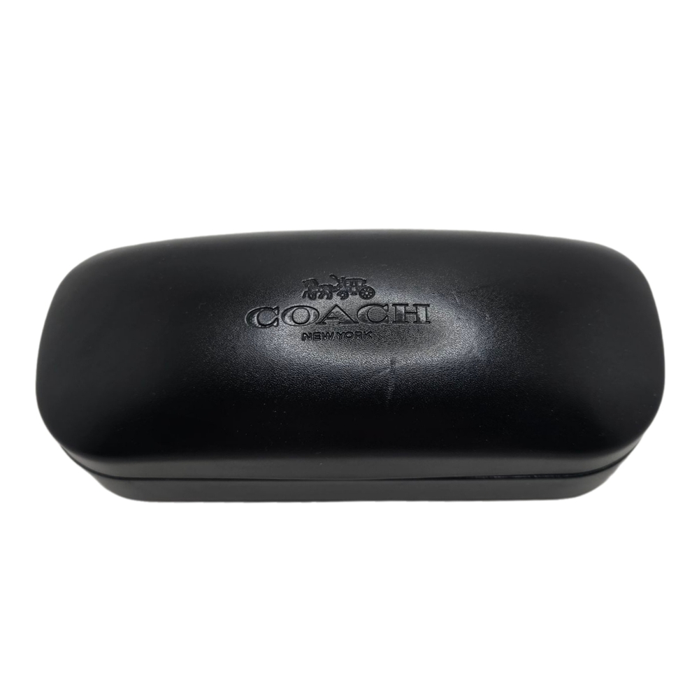 Coach New York Black Eyeglasses/Sunglasses Hard Case | Suede Lined